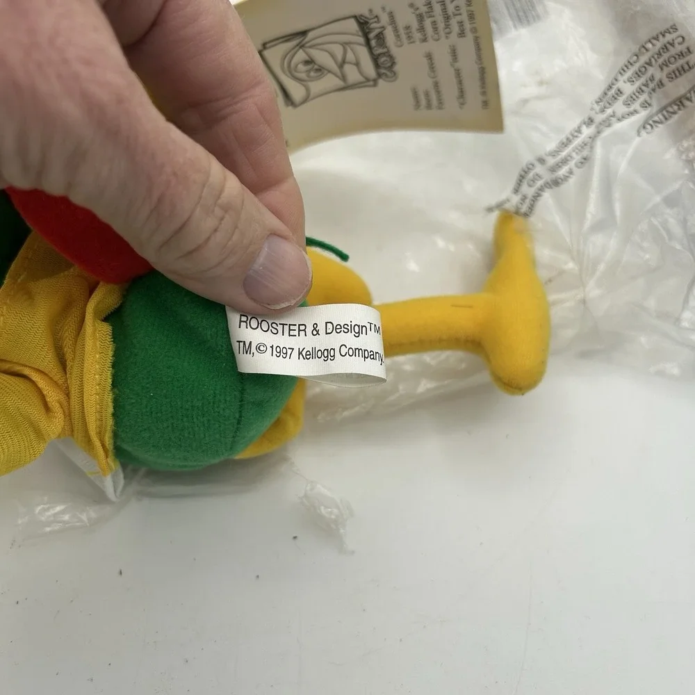 Vintage 1997 Kellogg's Bean Bag Breakfast Bunch - Corny Cornelius - 9